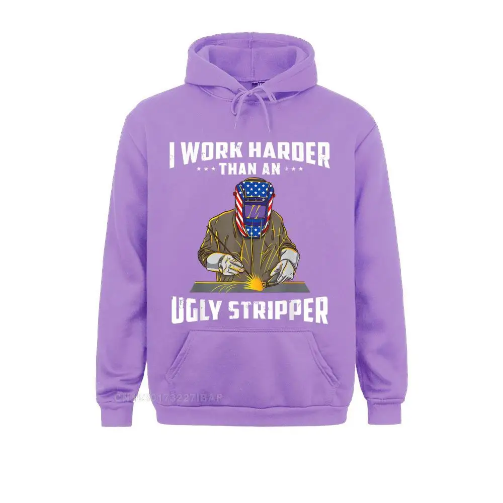 I Work Harder Than An Ugly Stripper Funny Welder Welding Hoodie Father Women\'s Hoodies Personalized Hoods Slim Fit Sweatshirts