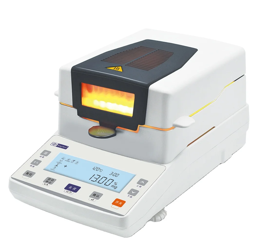 XY-MW Series Capacity110g Halogen Moisture Analyzer Halogen Lamp LCD Display