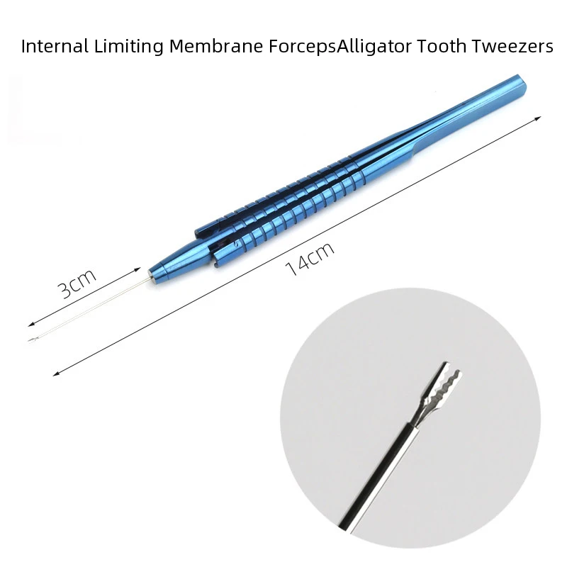 Titanium Alloy Capsulorhexis Tweezer Ophthalmic Forceps 23G Intraocular Virtreo-Retinal Ophthalmic Micro Instruments