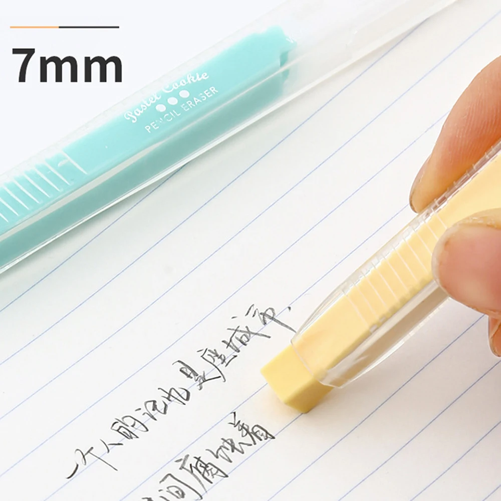 1Pcs Creative Pen-shaped Pressed Rubber Pencil Eraser Painting Dust-free Eraser Telescopic replacement Refill Painting Supplies