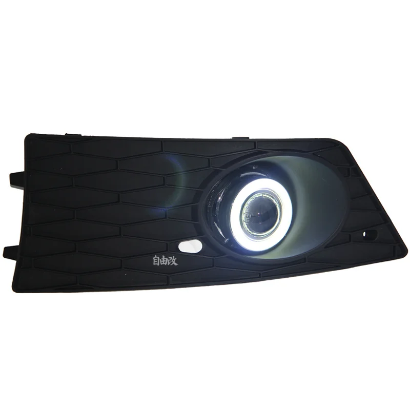 Eosuns Innovative Cob Angel Eye Led Daytime Running Light Drl + Halo Fog Lamp + Projector Lens for Seat Leon Cupra Fr