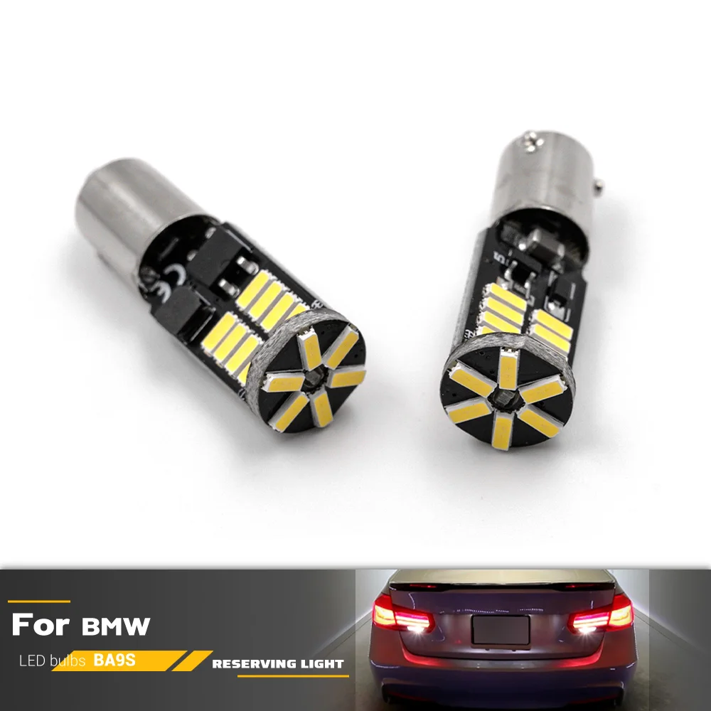 2Pc For BMW 5 Series G30 G31 Touring Pre-LCI 16-20 F30 F31 F34 LCI LED Reverse Light Bulb Lamp BAY9S H21W  Canbus Error Free