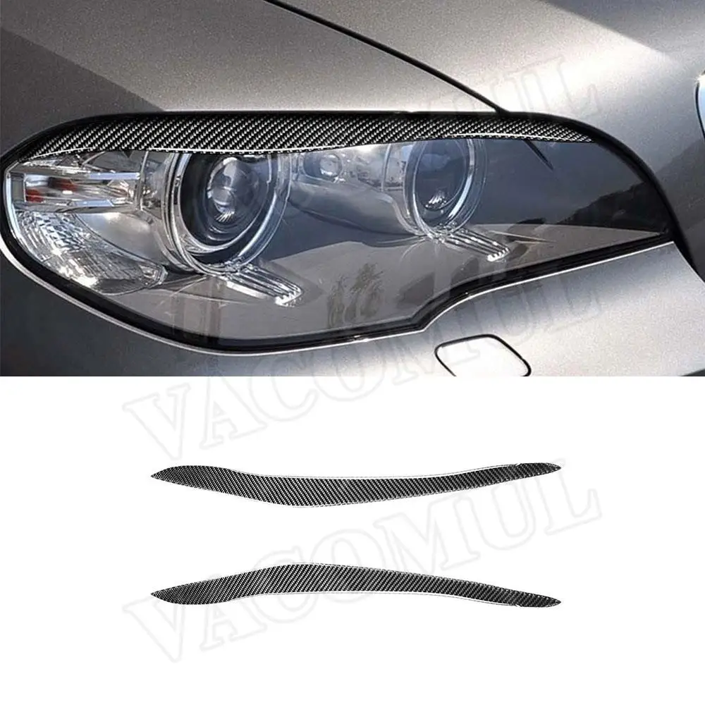 

Carbon Fiber Front Bumper FogLamp Eyebrow For BMW X5 F15 E70 X6 E71 Z4 E89 X1 E84 2008-2018 Eyebrows Eyelid Cover 2Pcs/set