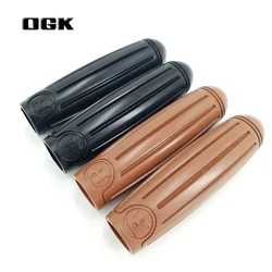 Bicycle Rubber Grips 22.2mm * 117mm Retro Bicycle Fixed Gear Bike Rubber Grip Black/Brown For Japan Ogk