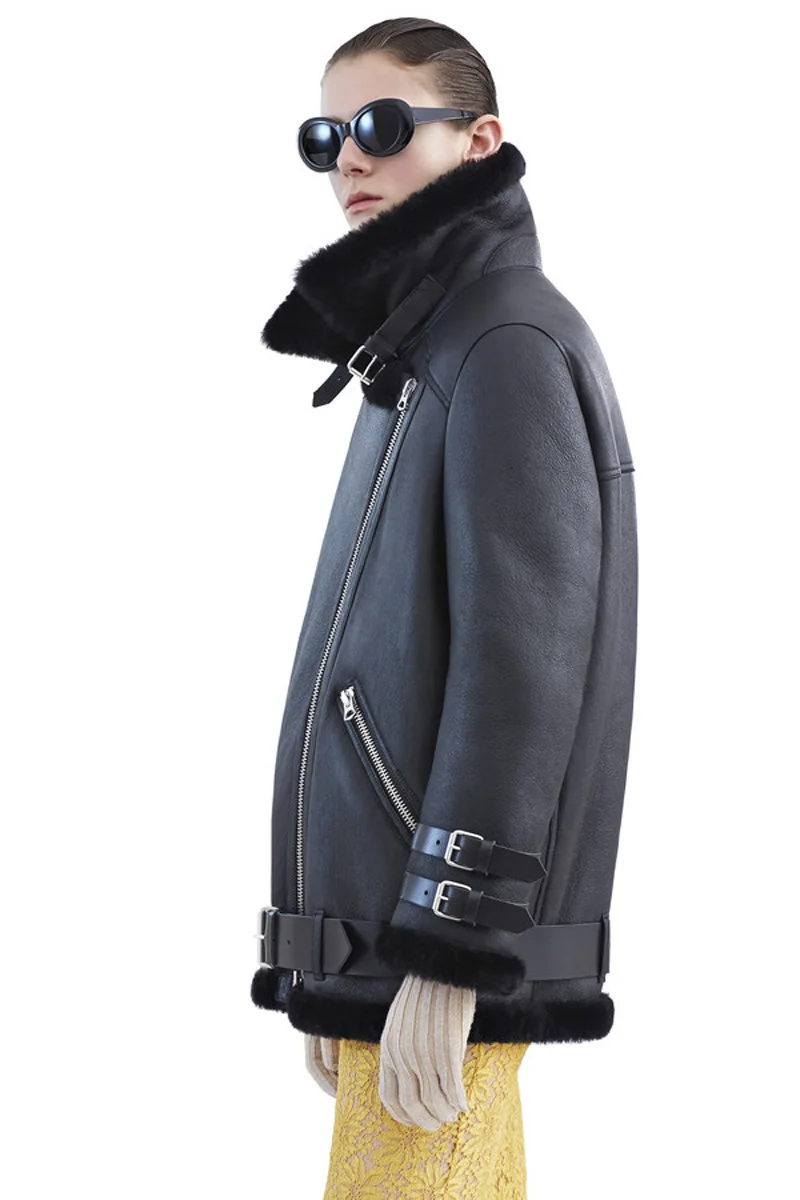 Veste de marque en Faux cuir pour moto, manteau à la mode, 8 couleurs, col rabattu, vêtements d'extérieur, pour femmes, hiver automne 2021, LX1289