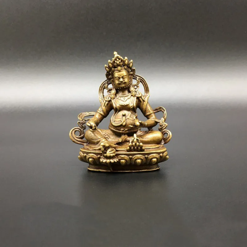 

Collection Brass Manual Carving Recruit Money Jinbao God of Wealth Ornament Collection Ornaments Statues for Decoration