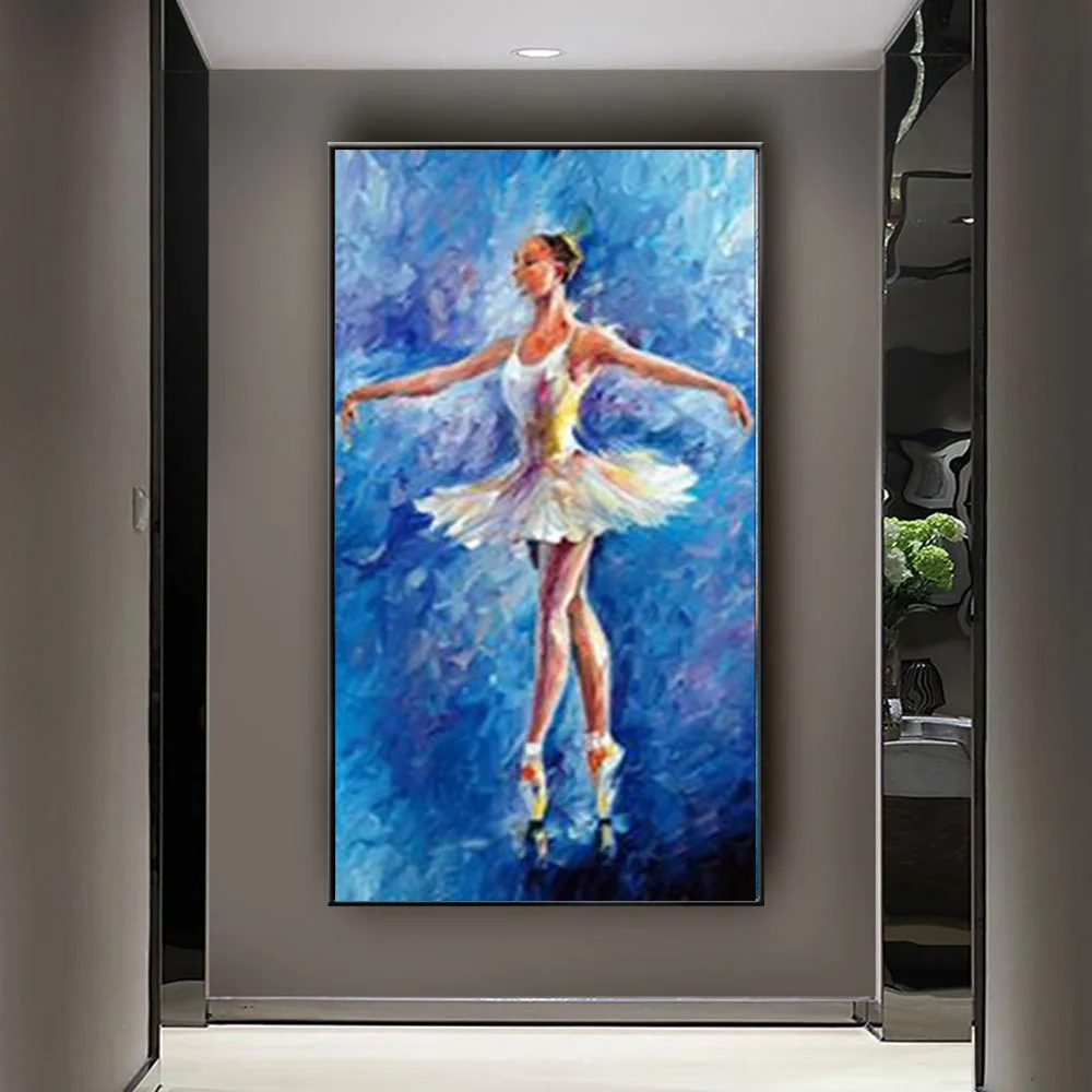 

Frameless 100% Handmade Abstract Dancer Picture On Canvas Modern Handpainted Oil Painting Wall Art Artwork Home Decor Pendant