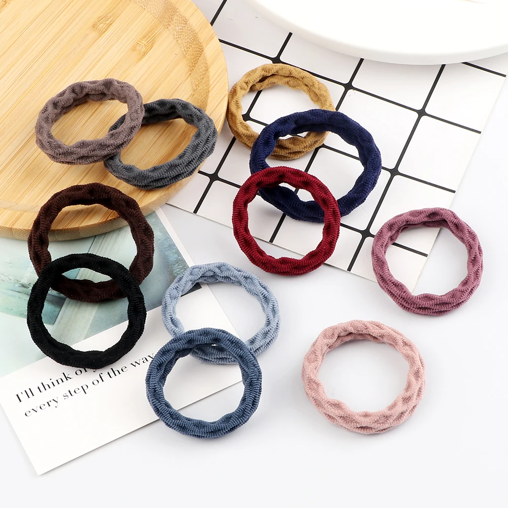 Women Elegant Colorful Hair Bands Accessories Safe Seamless Headband Highly Elastic Scrunchies Girls Ponytail Hair Styling Tools