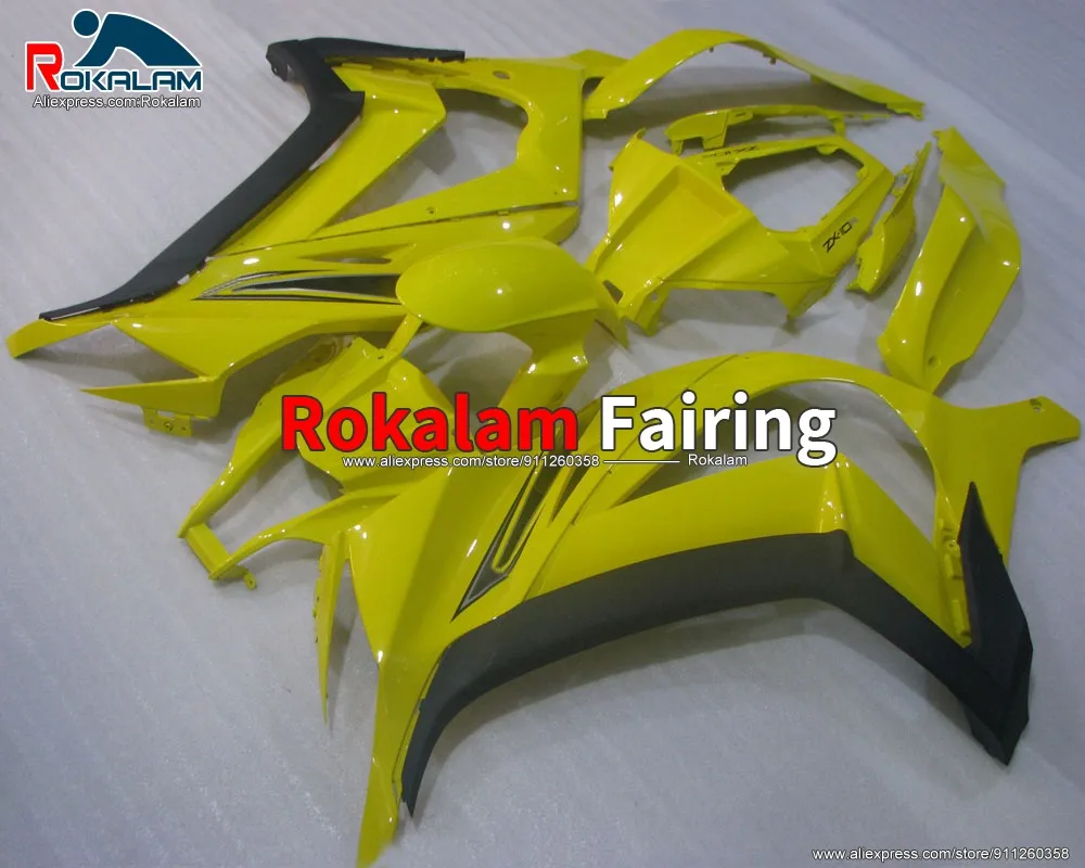 

Motorbike Hulls For Kawasaki Ninja ZX10R 2011 2012 2013 2014 2015 ABS Yellow Black Motorbike Fairing Kit (Injection Molding)