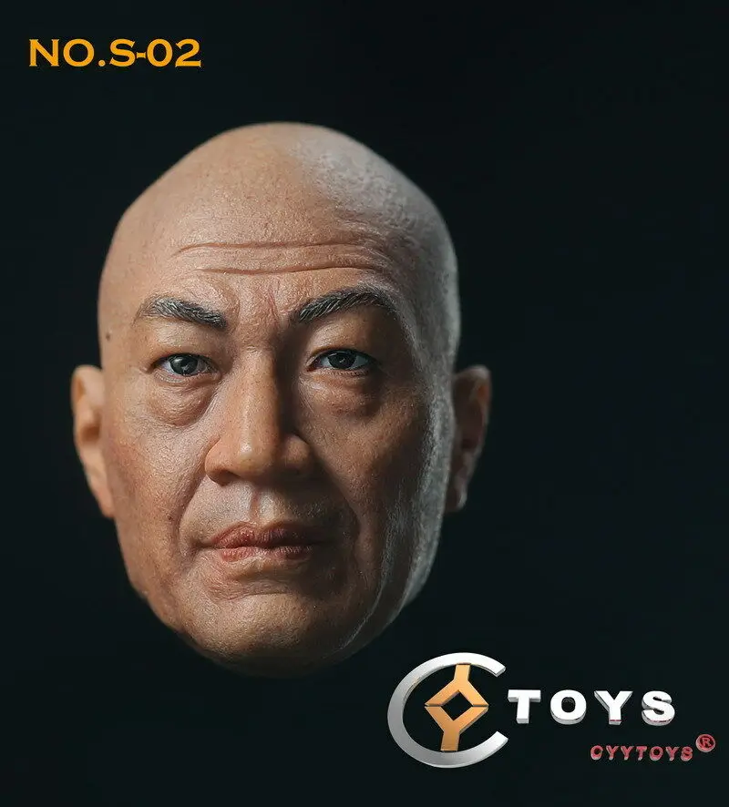 

Cyytoys 1/6 Middle-aged men's head shape in Zhaoqi Shi Wolf Warriors Asia Head carving is suitable for 12-inch figure