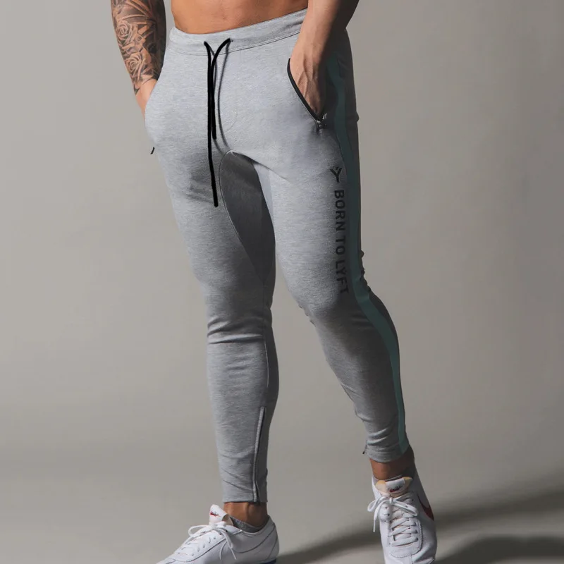 Mens Sweatpants Autumn Pants Ankle Zipper Pockets Zipper for Men Joggers Fitness Workout Trousers Men