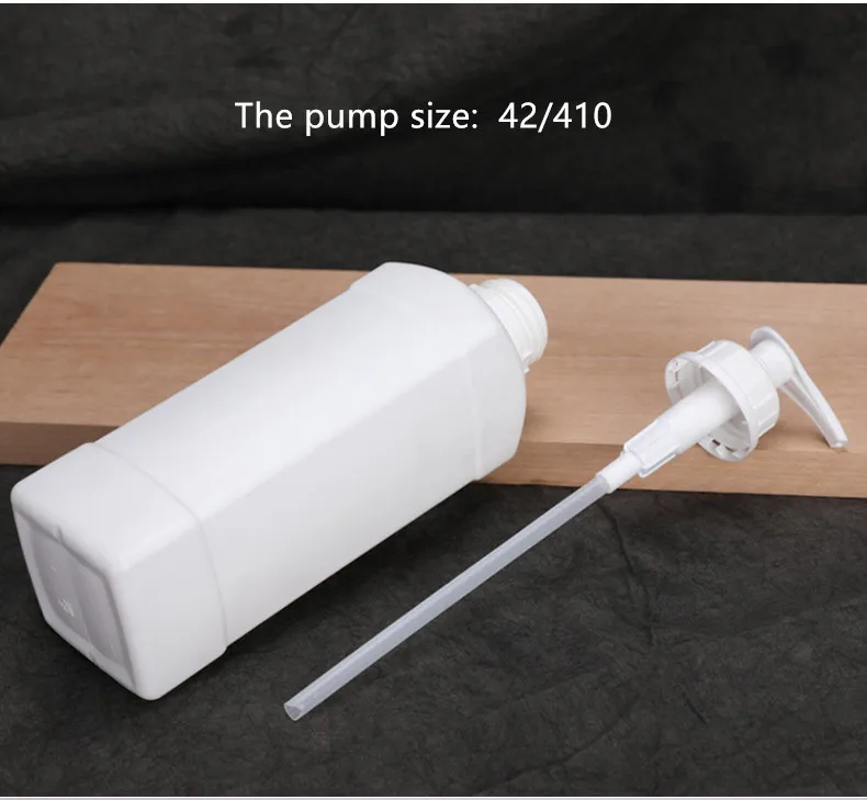 UMETASS empty plastic pump bottle for Bathroom Shampoo conditioner Dispenser HDPE container 250ML 500ML 1000ML