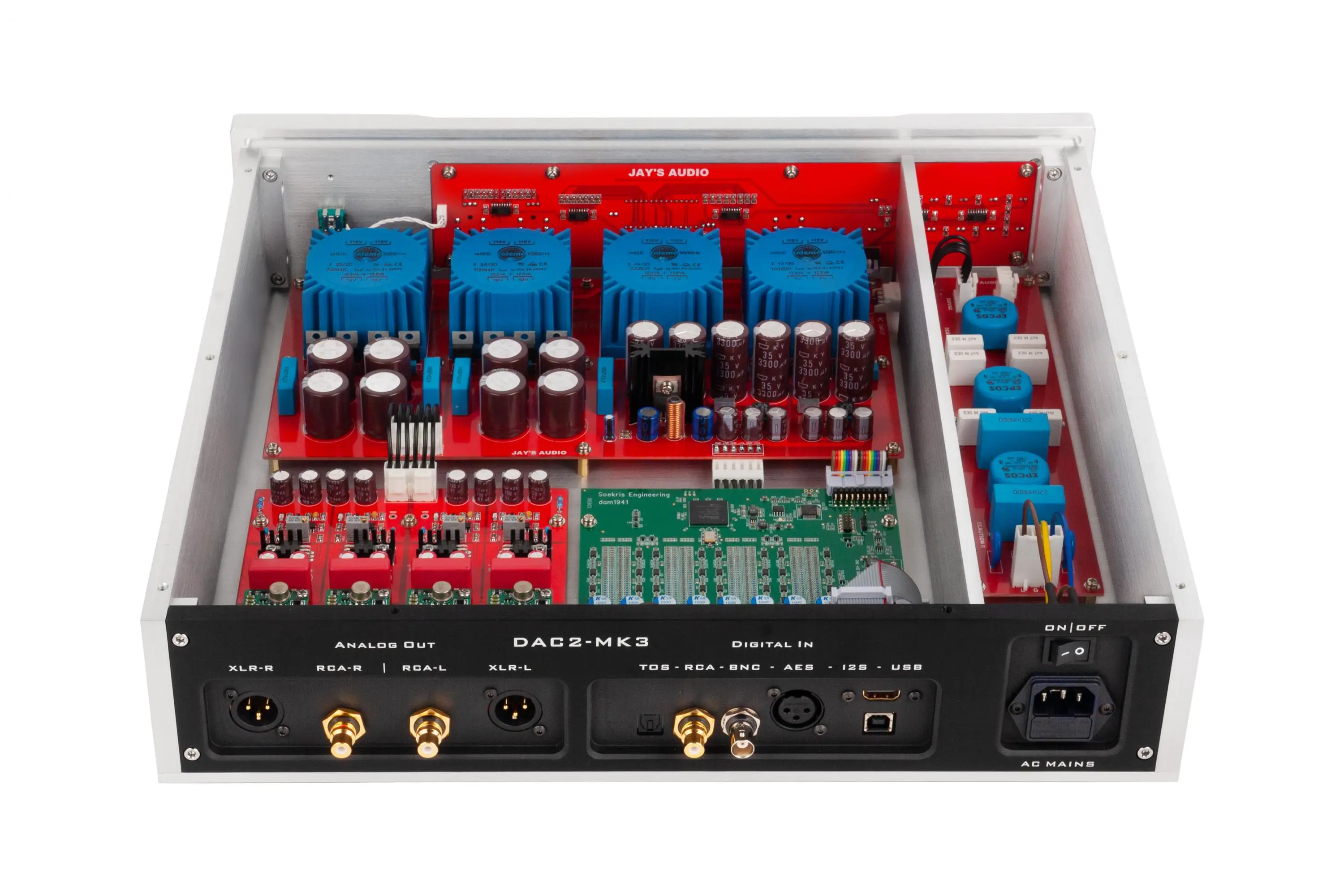 Jay's Audio DAC2-MK3 DAC R2R Decoder Original Danish R2R Module DSD64-256 PCM 24bit/384Khz With Preamp and Headphone Output