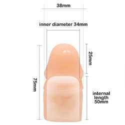 Reusable Enlargement Condoms Penis Sleeve Extender Lengthen Cock Extender Dick Cover Sex Toys for Man Adults Intimate Goods