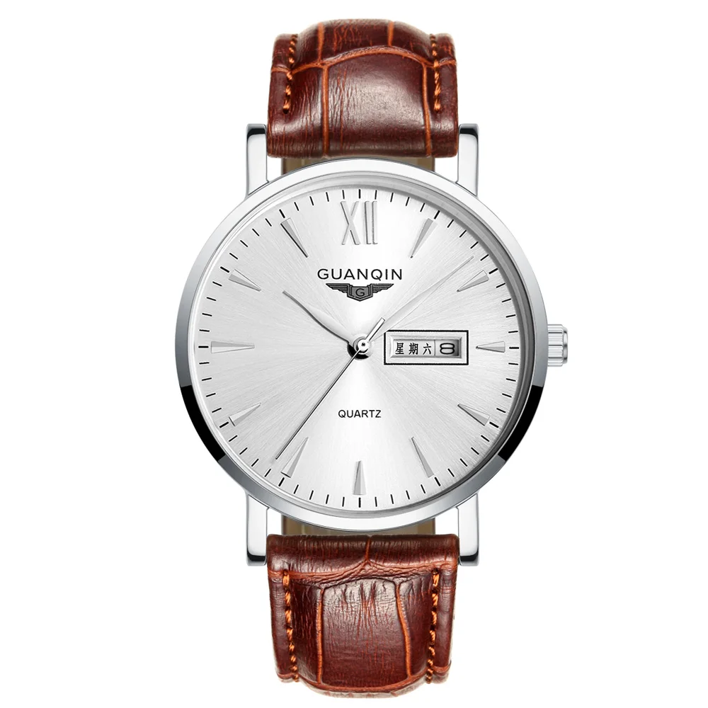 2021 Guanqin GS19033 Business wristwatch men's watch famous brand classic fashion quartz watch men's clock hours houdiji men