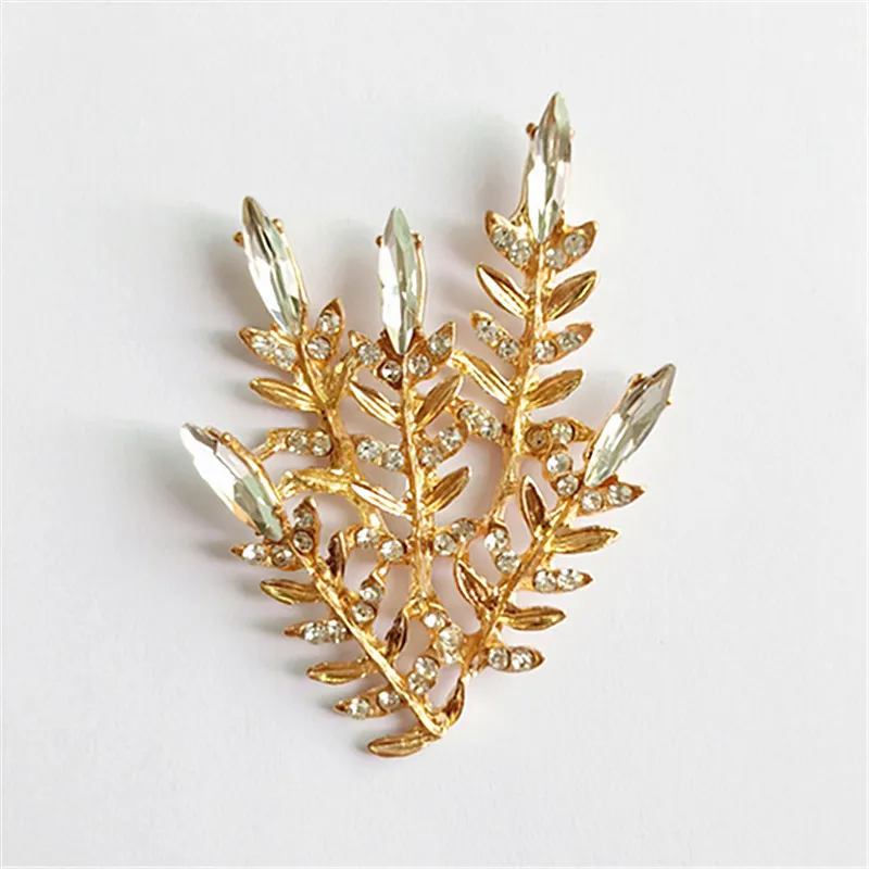 2pcs/lot Alloy Golden Diamond Branch Buttons Pendants Ornaments Jewelry Earrings Choker Hair DIY Jewelry Accessories Handmade