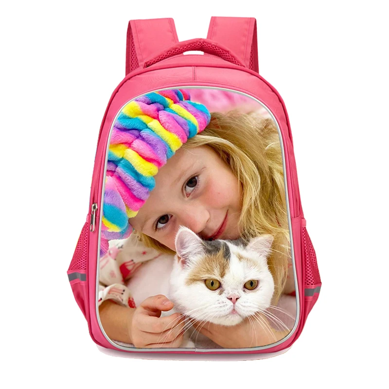 Girls Like Nastya Print Casual Mochila Escolar backpack School Bag For Teenager Girl  Waterproof Backpacks Female