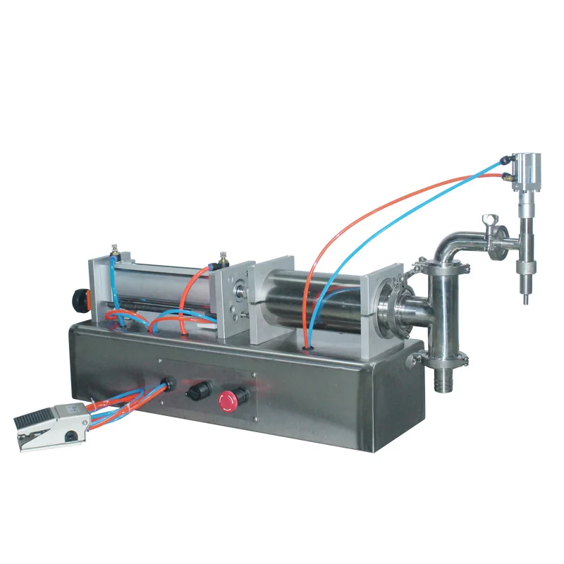 Fully Pneumatic Filling Machine electroless Piston Filler route trip 200mm Piston ID: 102mm bottling equipment move continuously