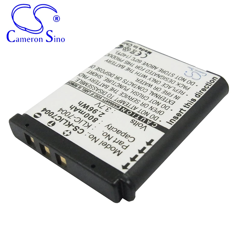 Cameronsino bateria para kodak easyshare m1033 easyshare v1233 zi8, câmera de vídeo de bolso, serve para câmera kodak _ bateria de câmera 800mah