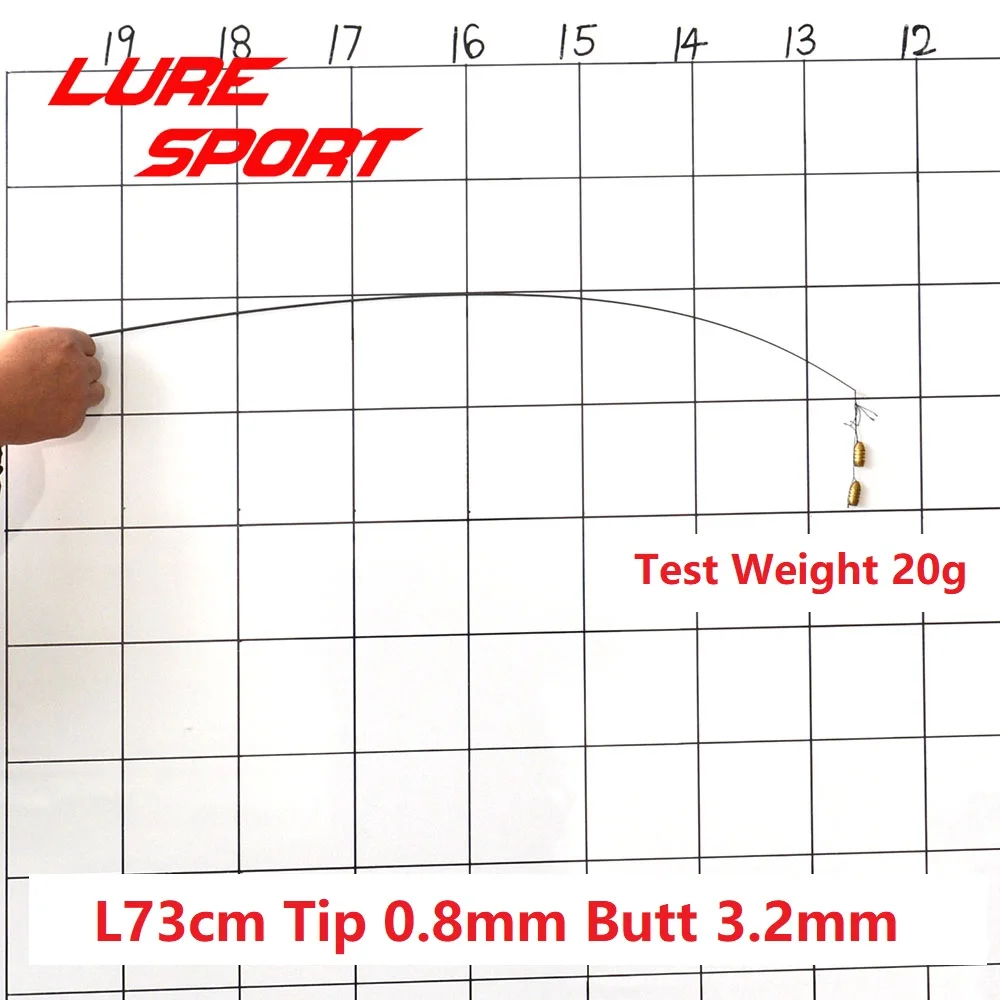 LureSport 4 шт. 70 см 73 см 75 см 81 см твердый углеродный наконечник удочки чистые стержни Строительные Компоненты для ремонта рыболовной удочки аксессуары для самостоятельного ремонта