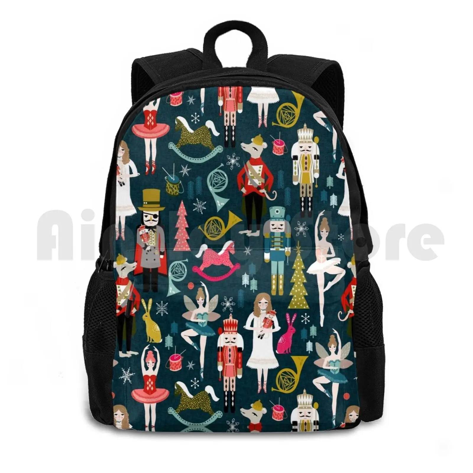 

Nutcracker Ballet By Andrea Lauren Outdoor Hiking Backpack Riding Climbing Sports Bag Tchaikovsky Ballet Dance Dancer Dancing