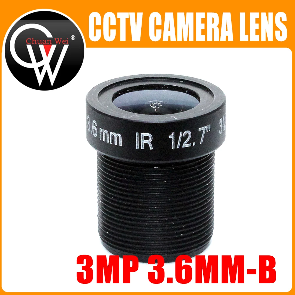 10PCS/LOT 3MP 3.6mm lens  1/2.7 lens M12 mount Lens  Infrared Night Vision for Security CCTV ip Camera -B