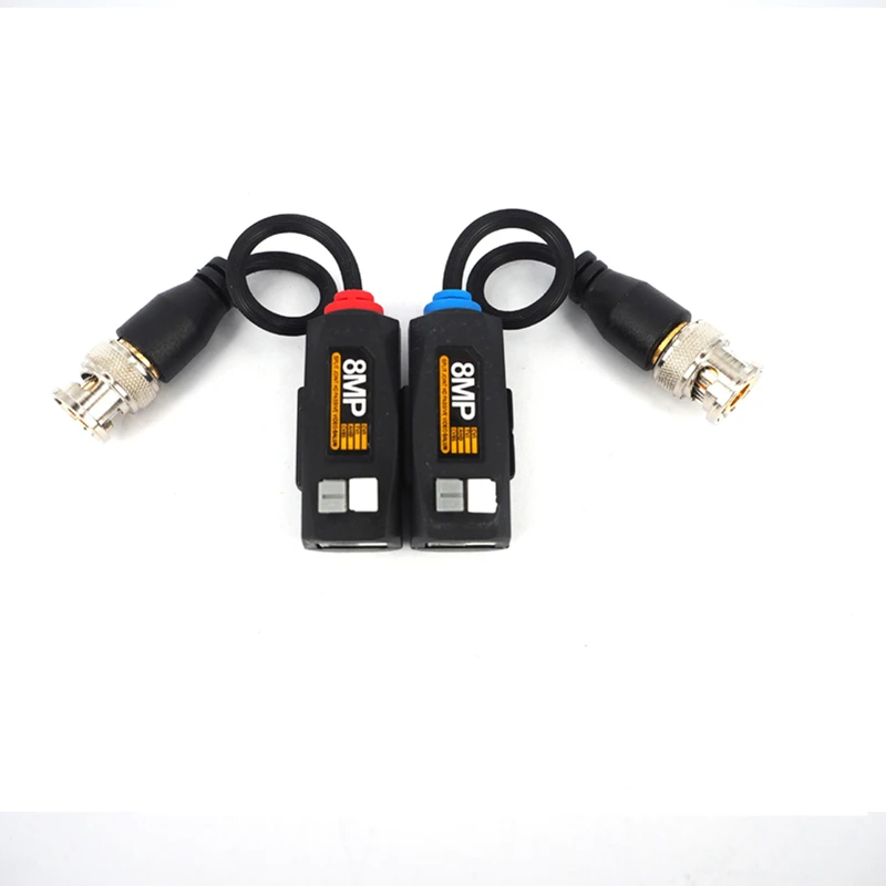 AHD/CVI/TVI 8MP 4K Twisted BNC CCTV Video Balun passive Transceivers UTP Balun BNC Cat5 CCTV UTP Video Balun