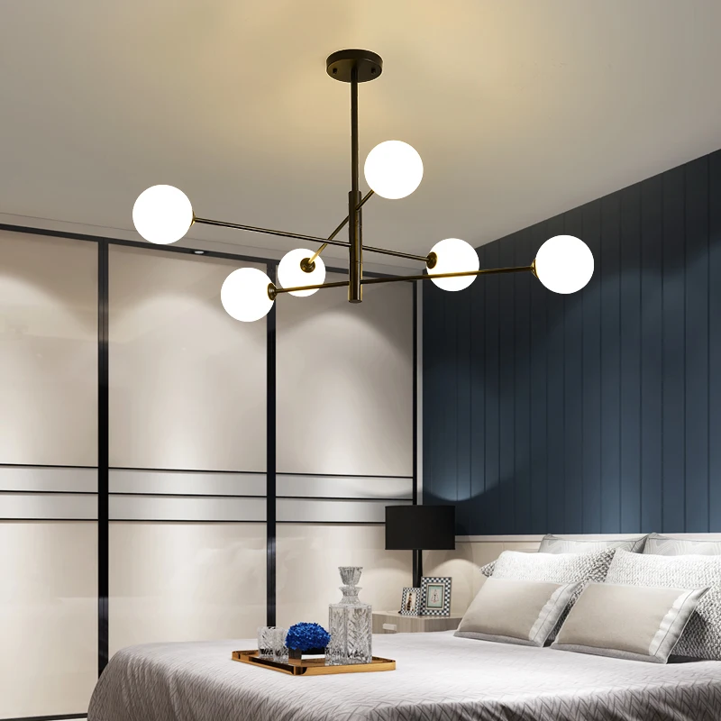 

MDWELL G9 bulb modern chandelier for living room bedroom ledlamp Pendant led chandelier Black/Gold nordic lustre Indoor lighting