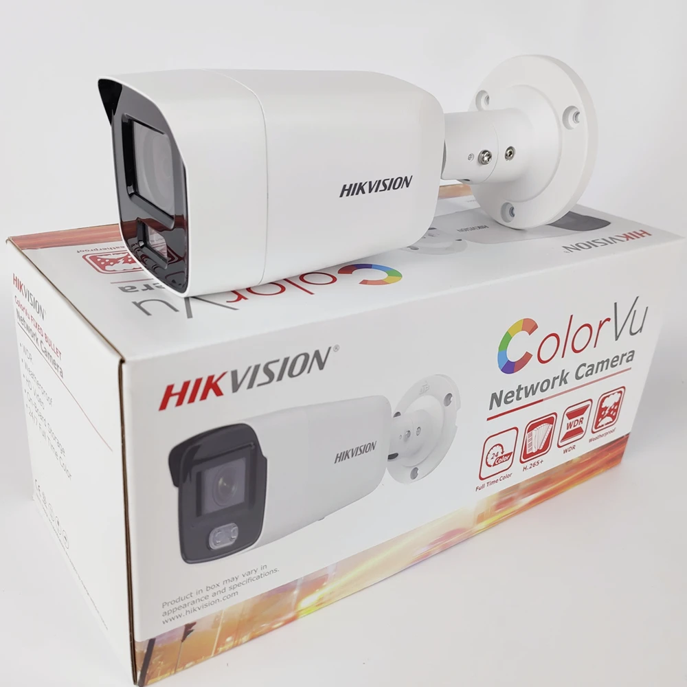 Original Hikvision DS-2CD2087G2-LU 4K 8Mp Built-in Microphon ColorVu Fixed Bullet Network Camera