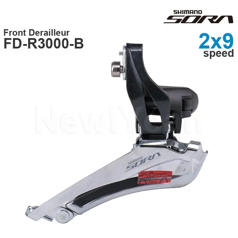 SHIMANO SORA R3000 2x9 Speed Front Derailleur FD-R3000 - Brazed-On Mount / Clamp Band Mount Road -Original parts