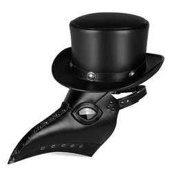 Plague Doctor Raptor Mask Face Halloween Prop Leather Masquerade Steampunks Funny Carnival Female Disguise Fantasy Mask Cosplay