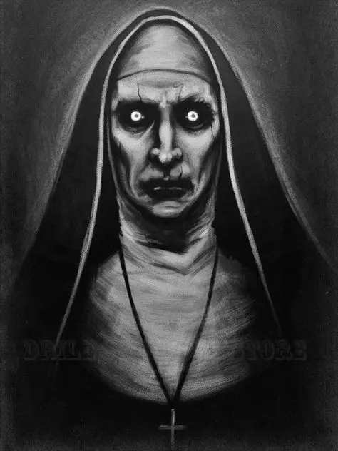 Horror Movie Character Valak Halloween Wall Decor Posters Wall Art Pictures Nordic Kids Bedroom Home Decoration Canvas Painting