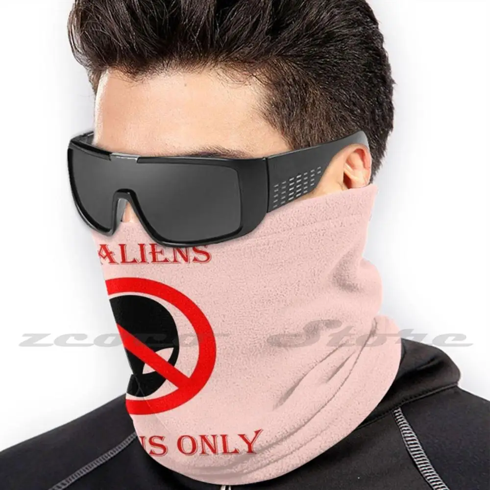 No , Humans Only Custom Pattern Washable Filter Pm2.5 Adult Kids Mask Extraterrestrial Being Another Planet Face Space Cosmos