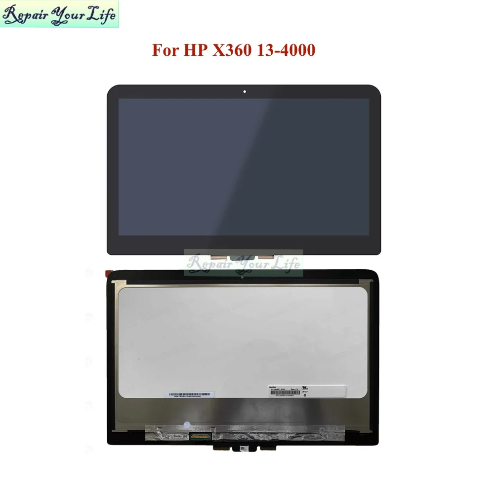 Matriz Nova do Conjunto da Tela Lcd do Portátil Lp133qh1-spa1 para hp Spectre X360 134000 13t-4000 13-4102tu 3k Qhd 40 Pinos Fhd 30 Pinos