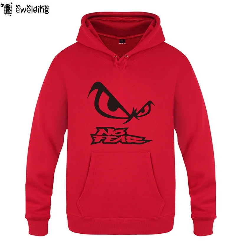 Mens Hoodies Novelty NO FEAR Printed Hoodie Men Funny Fleece Long Sleeve Man\'s Sweatshirt Pullover Tracksuit Oversized Coat New