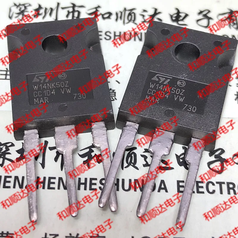 Original New / 5pcs / W14NK50Z STW14NK50Z  TO-247 500V 14A