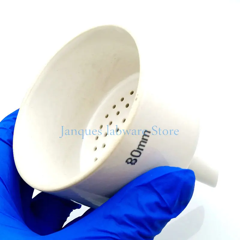 1pcs Laboratory 80mm Ceramic Filter Funnel Pumping Filter Bottle Matching Buchner Funnel Chemical experiment tool