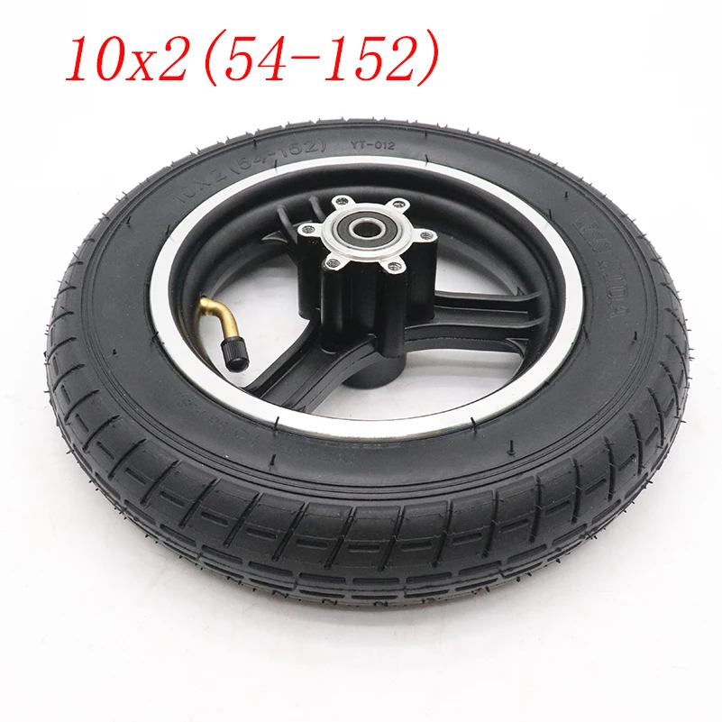 10x2(54-152) YIDA Pneumatic Wheel Tire 10x2 Inner and Outer Tyre with Alloy Hub for Electric Scooter Accessories