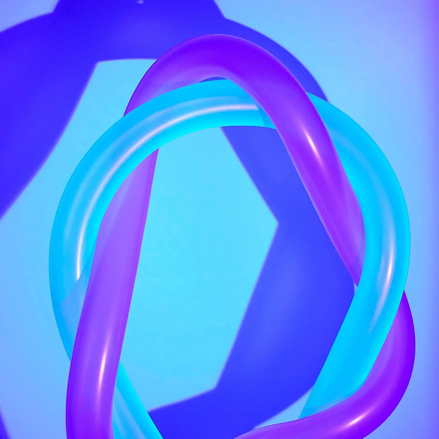 Thicken 120 Magic Balloons 100 Pack Neon Glow Balloons Long Strip Neon Balloons Mixed Color DIY Birthday Party Decor Baby Shower view 3
