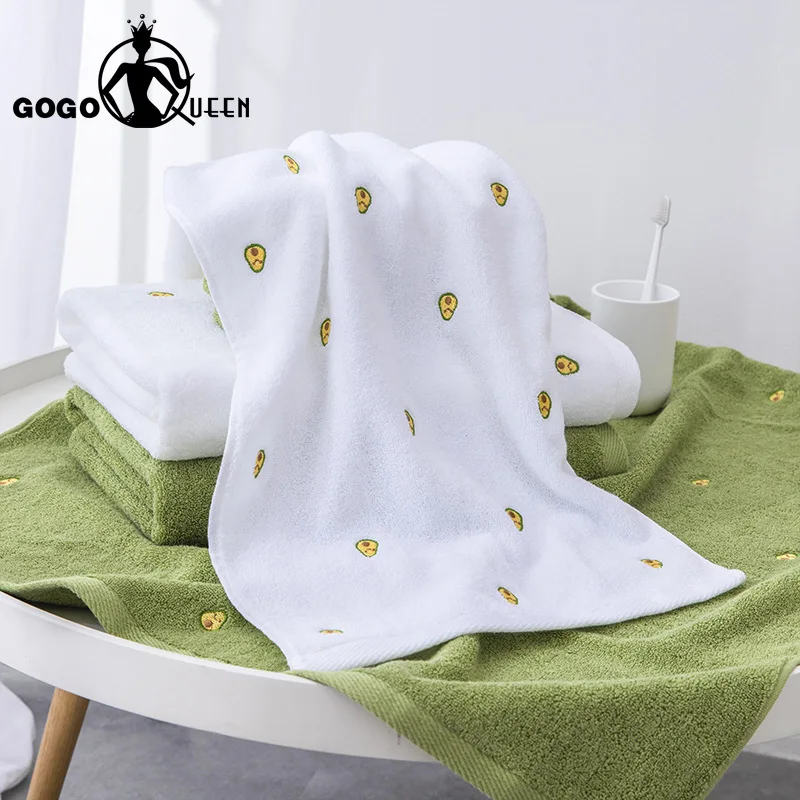 75x35cm avocado style towel cotton face wash household cotton soft absorbent microfiber towel