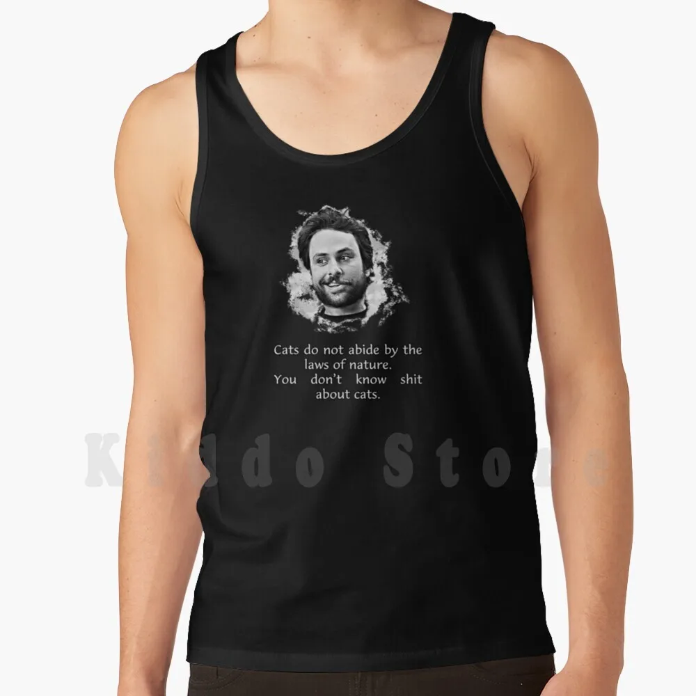 Charlie Cats Tank Tops Vest 100% Cotton Always Sunny Its Always Sunny Its Always Sunny In Philadelphia Always Sunny In