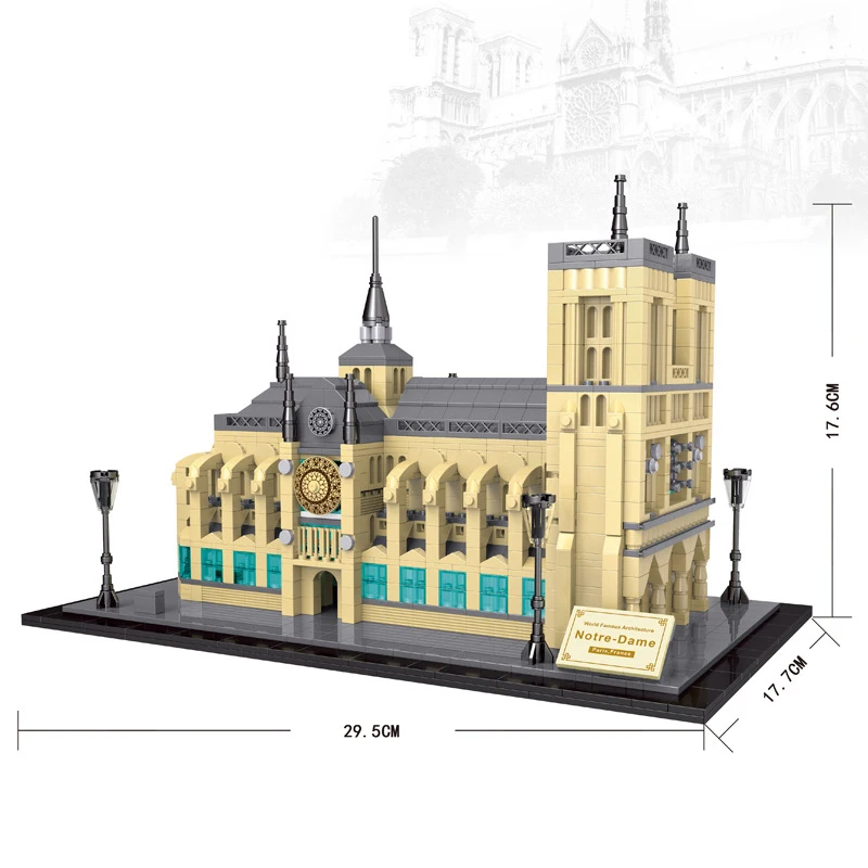 3D Building Blocks อิฐสถาปัตยกรรม Modular Mini House DIY โลกที่มีชื่อเสียง Landmark 3D รุ่น Miniature ภูมิทัศน์ของเล่น