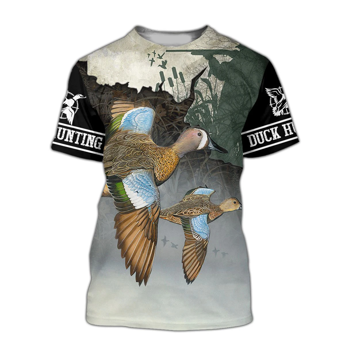 TX241 Camiseta Pesca Verano Unisex Estampado 3D Caza de Pato - imagen 5