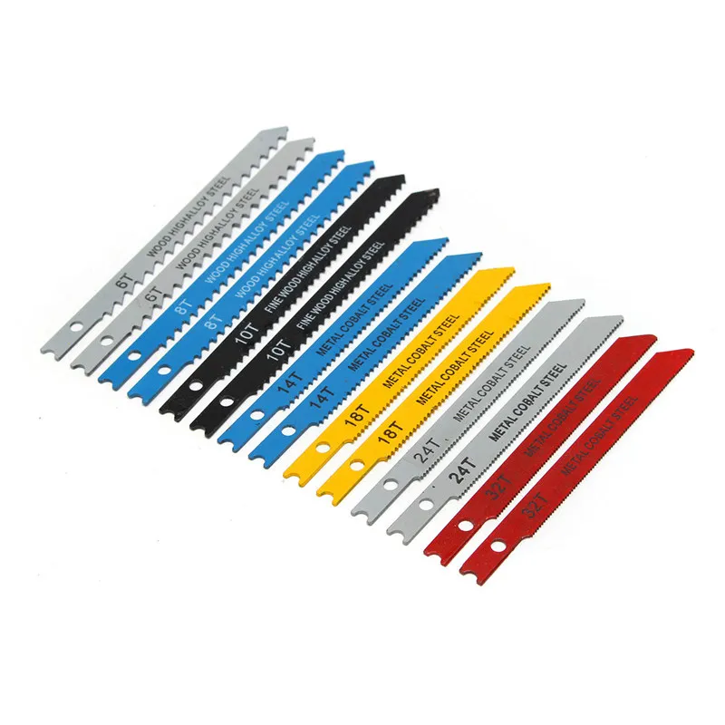14 Buah U Set Puzzle Blade Fitting Logam Plastik Alat Puzzle Kayu Kualitas Tinggi