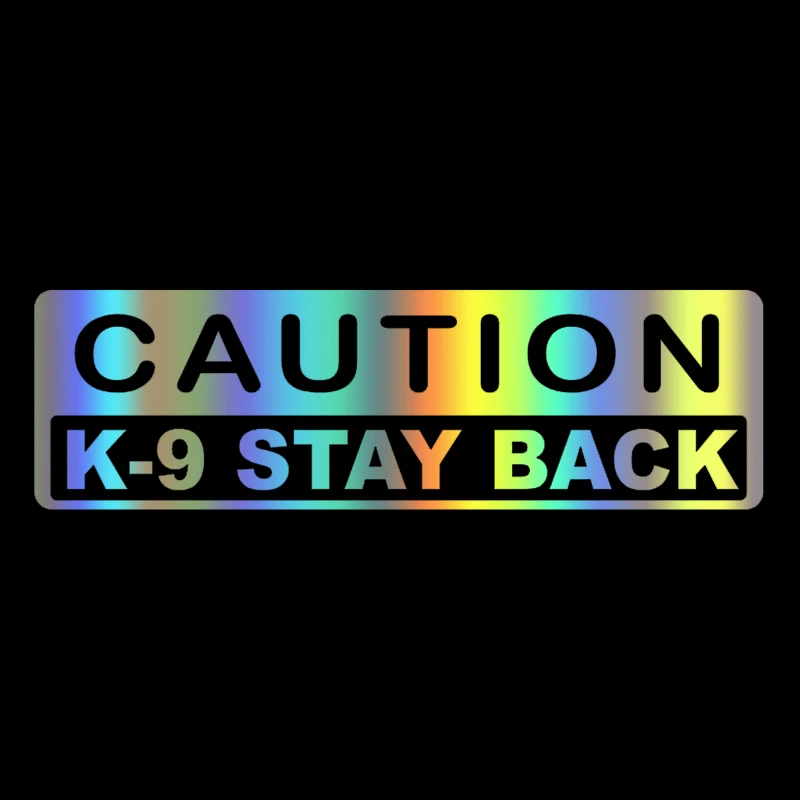 CK3369# Various Sizes vinyl car sticker caution K9 waterproof removable decal auto stickers for bumper rear window