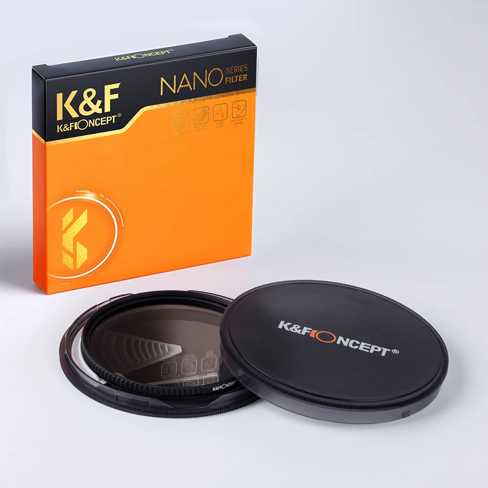 K&F Concept Nano-X HD GND16 ND16 Lens filter Optical Glass Soft Gradient with Coating 52mm 55mm 58mm 62mm 67mm 72mm 77mm 82mm