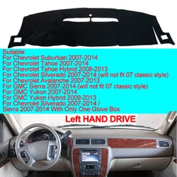 2 Layer Car Auto Dash Mat Dashboard Sunshade Cover Carpet Cape For Chevrolet Tahoe Suburban 2007-2012 GMC Sierra Yukon Silverado