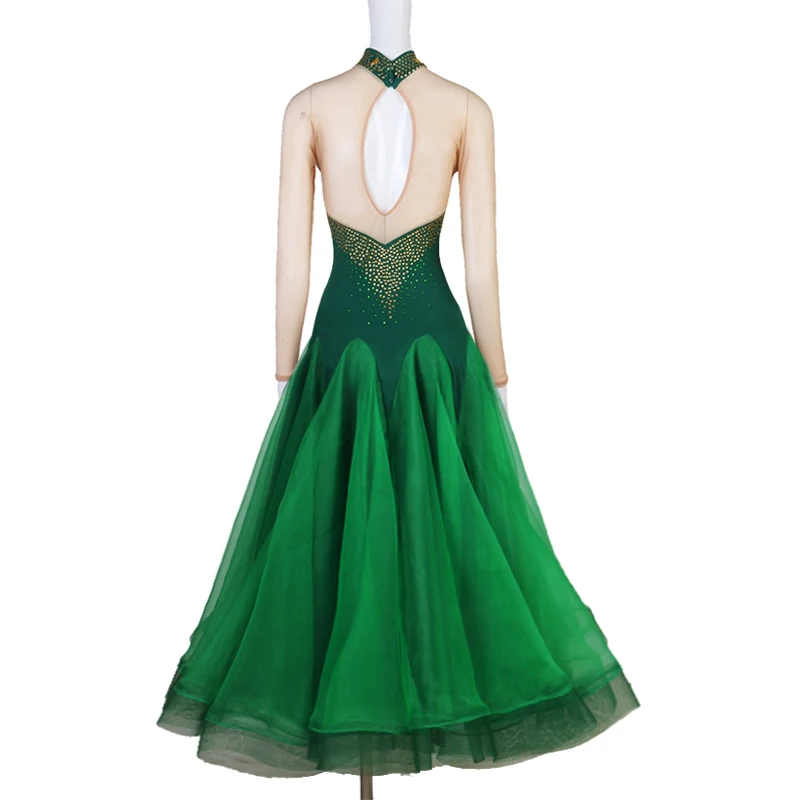 Tanzkleidung, Abendkleider, neu in Kleidern, Walzer-Tanzkleid, Stadion, moderner Tanz, lange Kleider mit Ärmeln, Gesellschaftstanz 0725