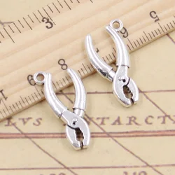 10pcs Charms Tools Vise Pincer Pliers 25x13mm Tibetan Silver Color Pendants Antique Jewelry Making DIY Handmade Craft