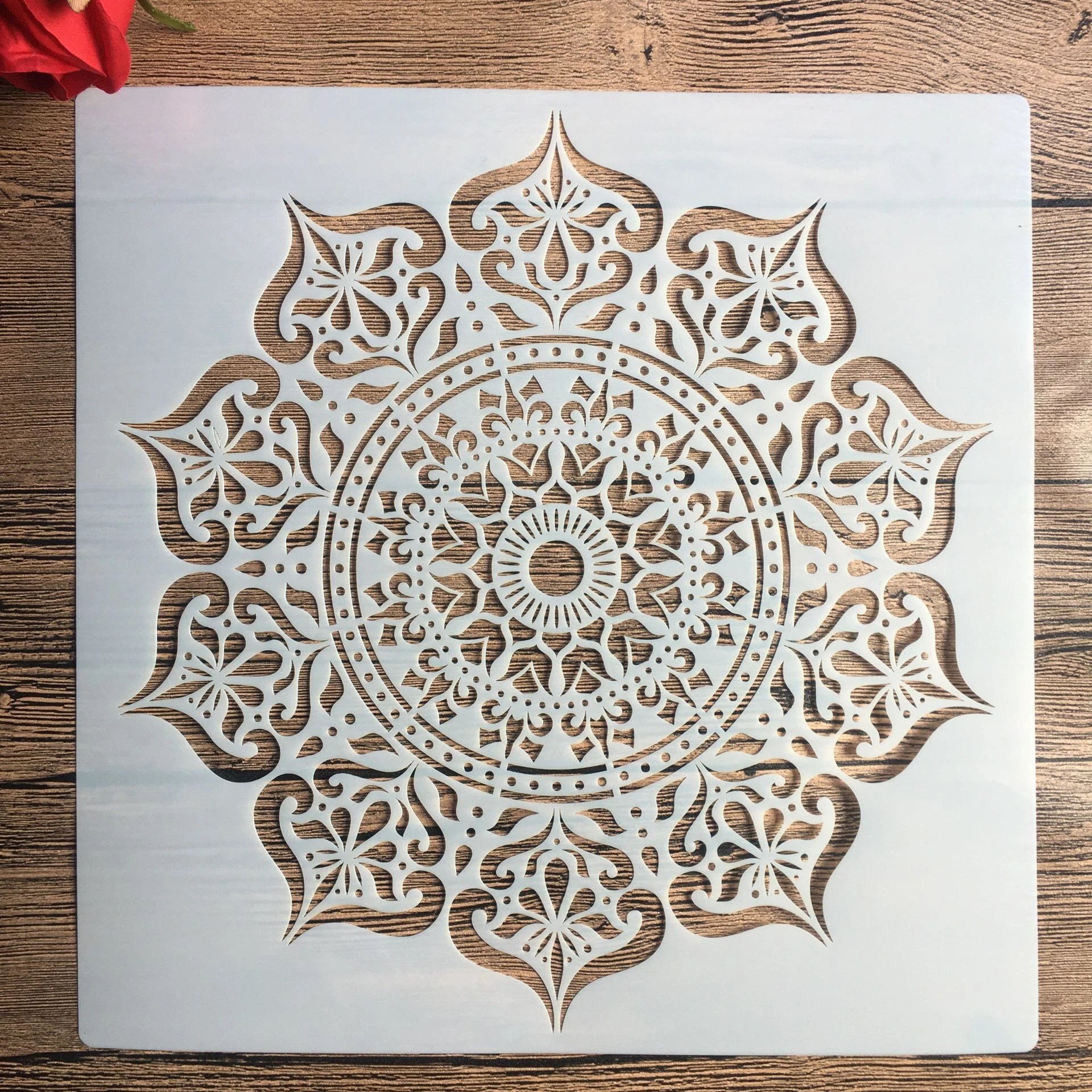 30 * 30 cm Diy craft mandala mold for painting stencils stamped photo album embossed paper card on wood, fabric,wall stencil